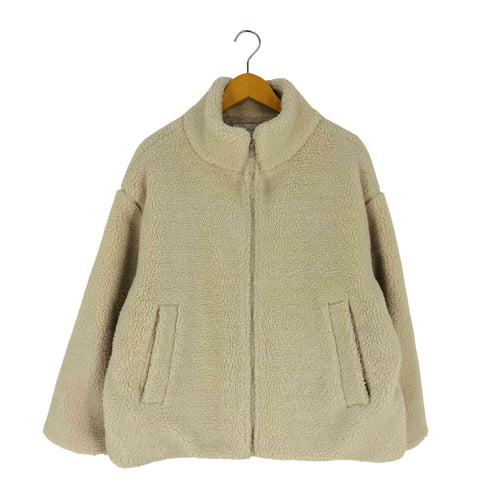 ショコラフィネローブ chocol raffine robe スタンドカラーボアブルゾン レディース FREE